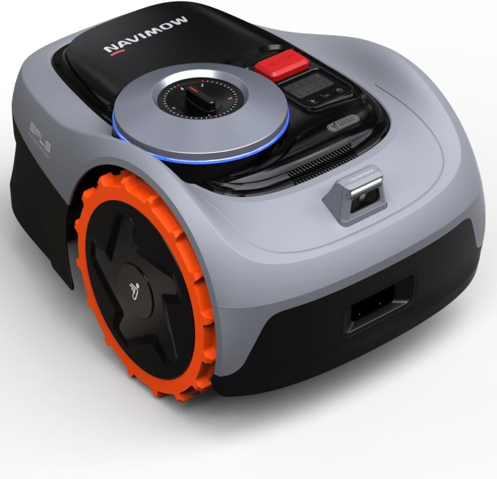 Navimow i105E Mähroboter ohne Begrenzungskabel 500 m², RTK+Vision Rasenmäher Roboter, KI Automatische Kartierung, Virtuelle Begrenzung, Mehrzonen-Management
