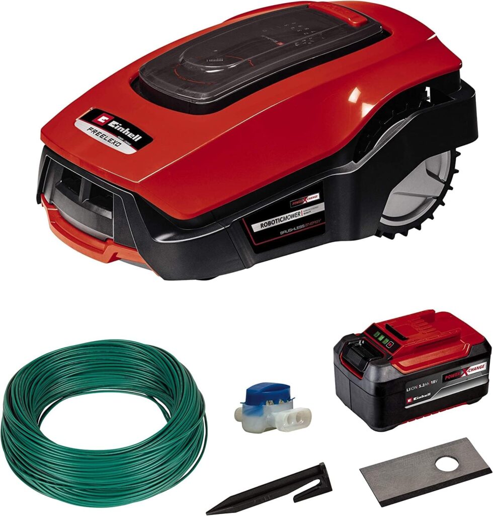 Einhell Mähroboter FREELEXO 300 Solo Power X-Change (Li-Ion, 18 V, 300 m², Second-Area-Modus, mit Installationszubehör, ohne Akku)
